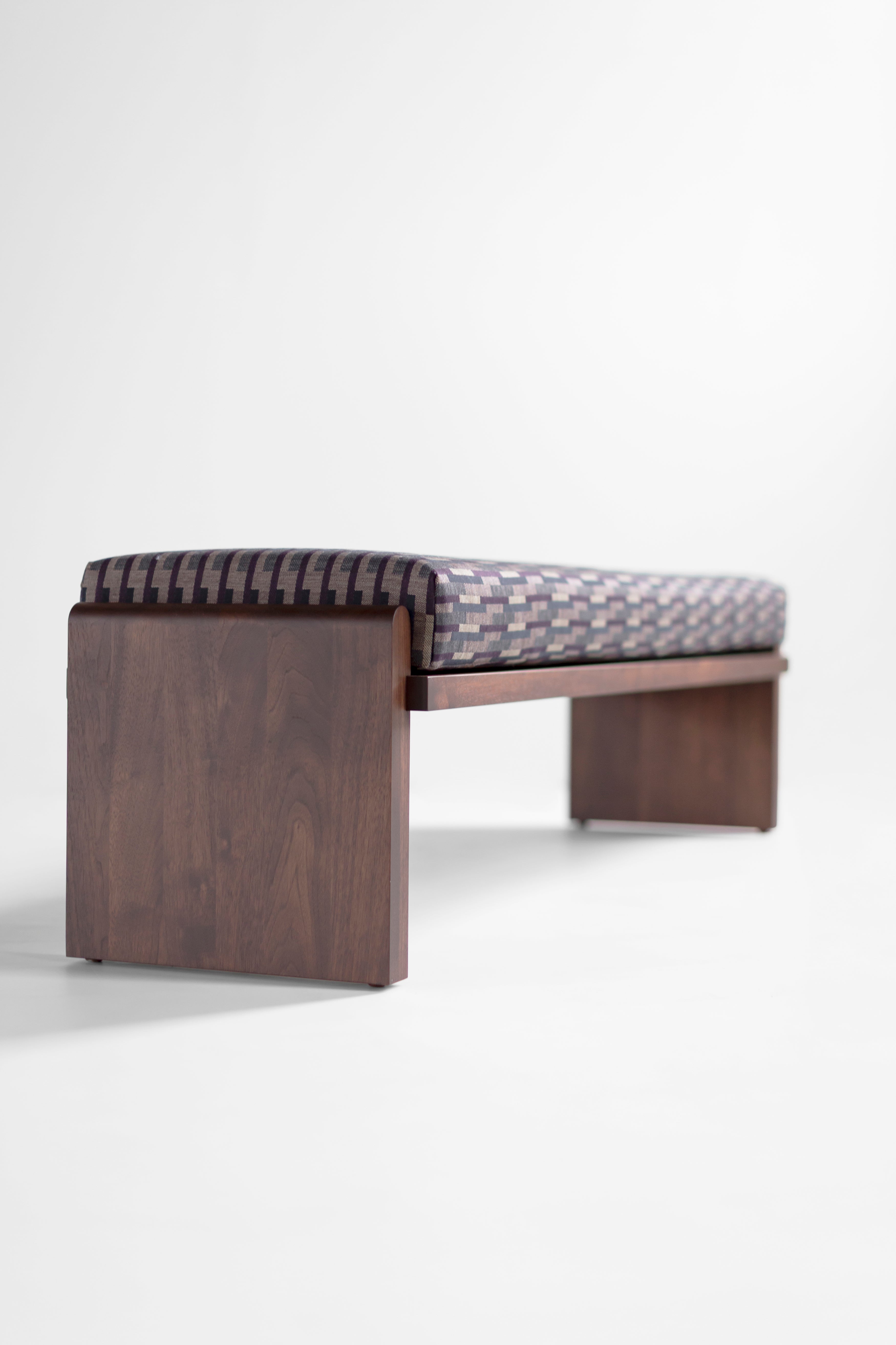 Walnut Iris Bench - 2726