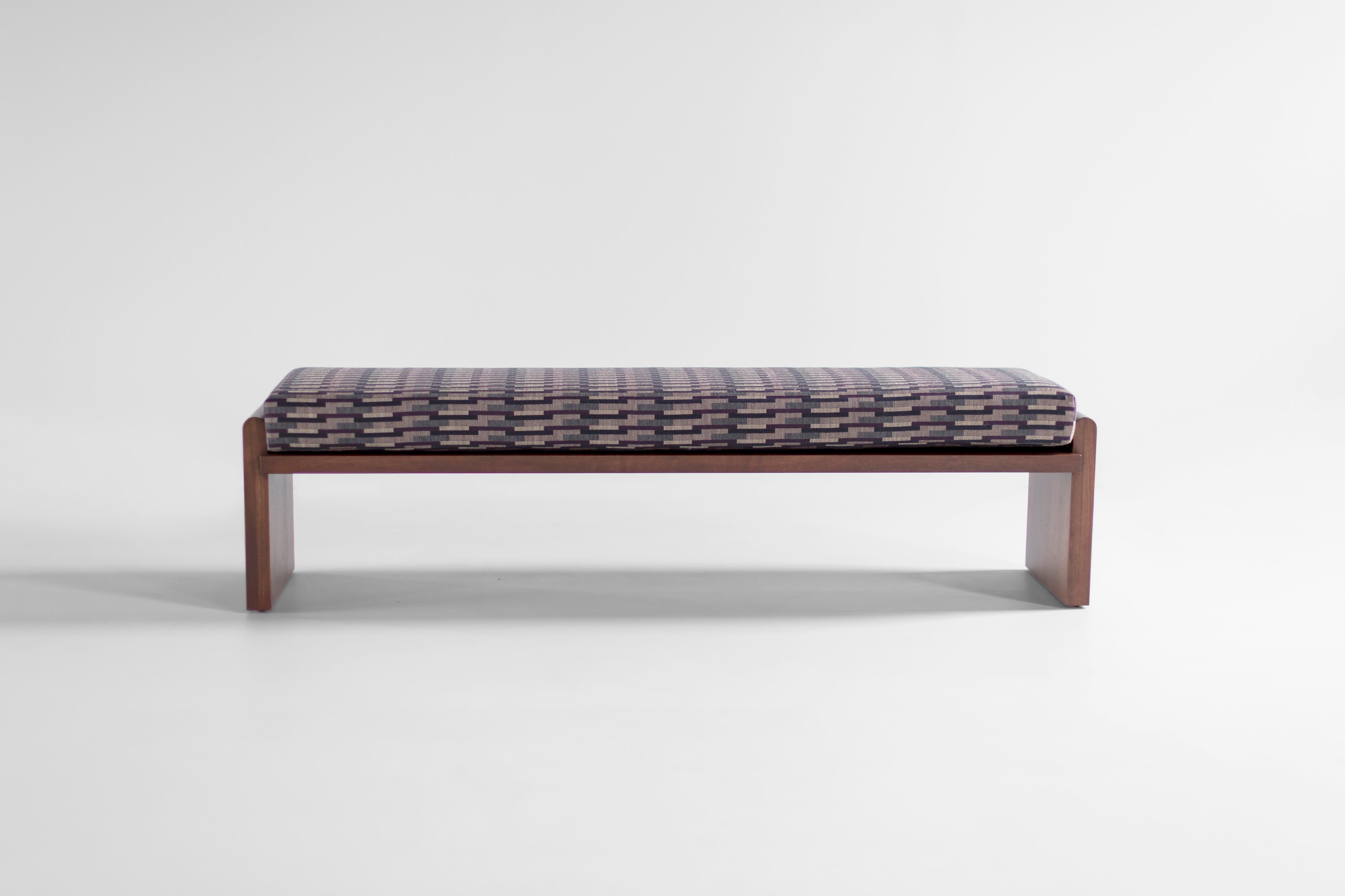 Walnut Iris Bench - 2726