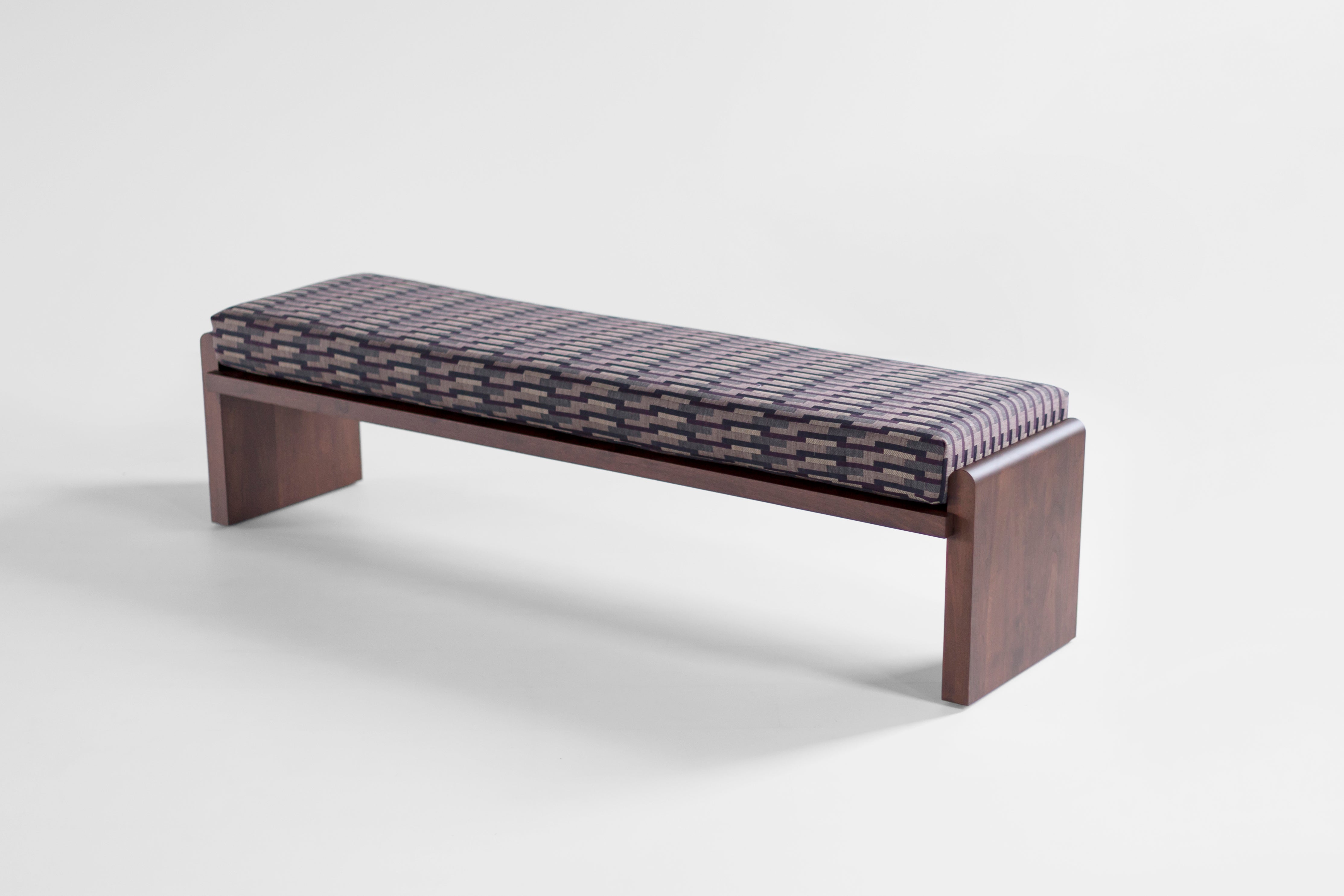 Walnut Iris Bench - 2726