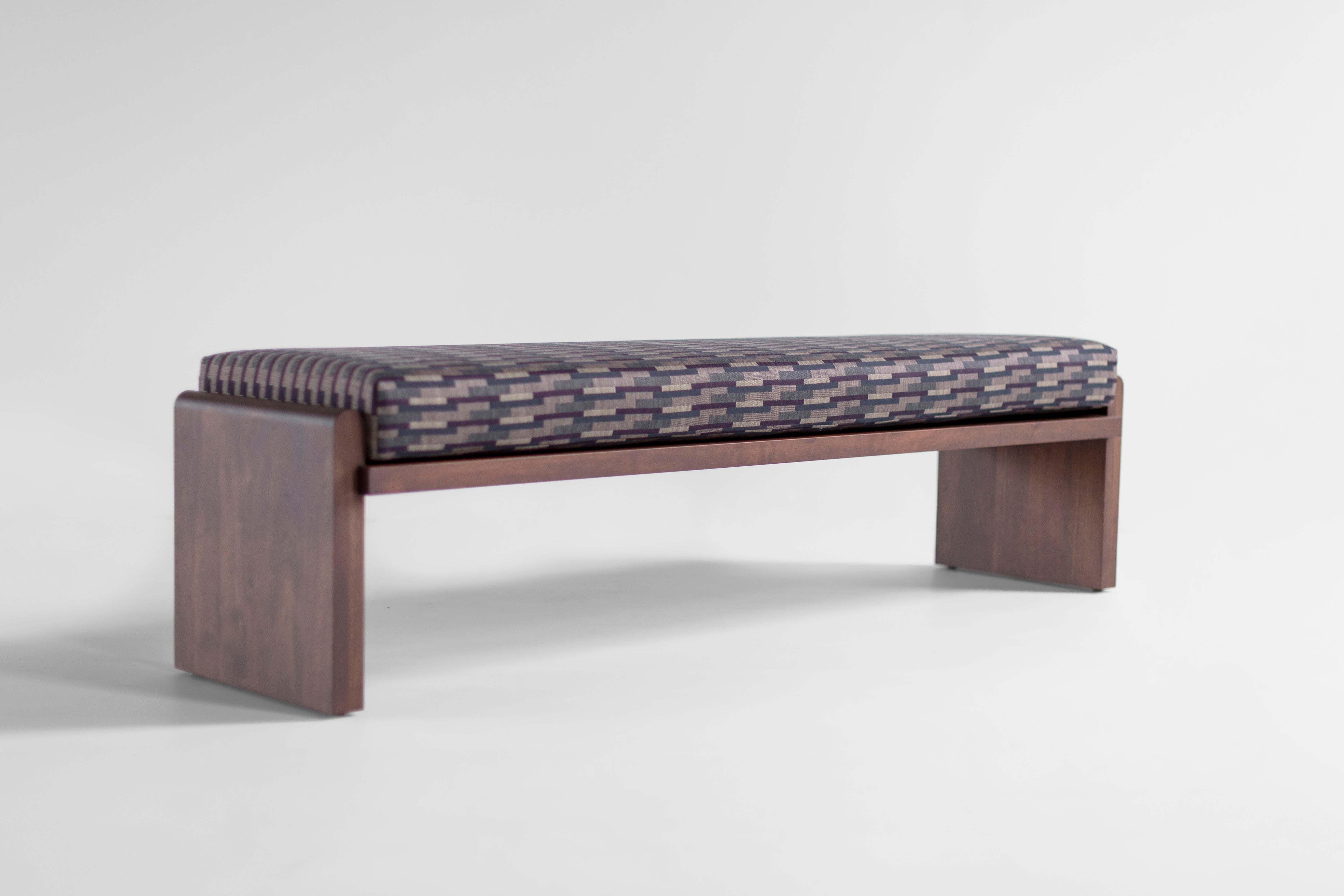 Walnut Iris Bench - 2726
