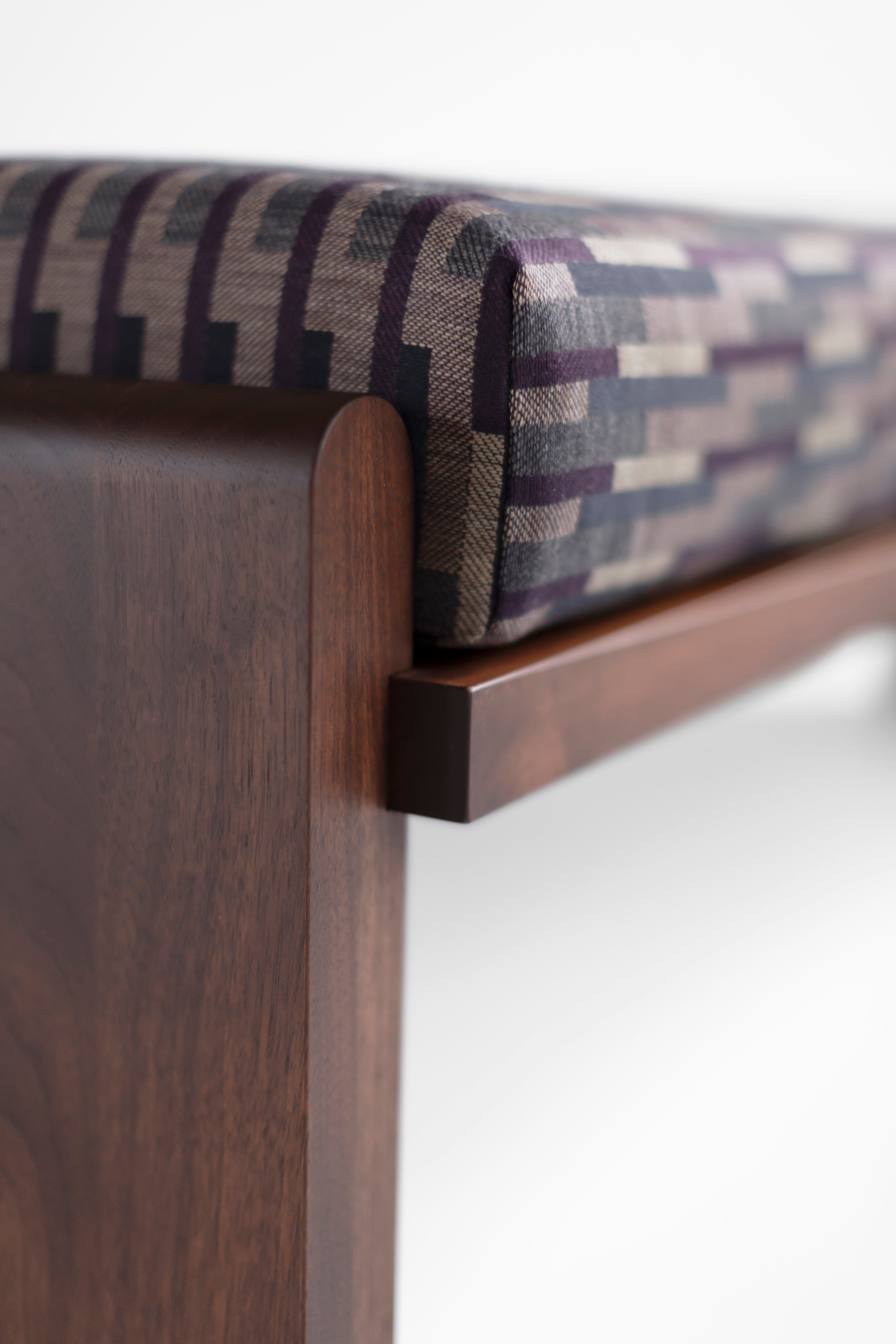 Walnut Iris Bench - 2726