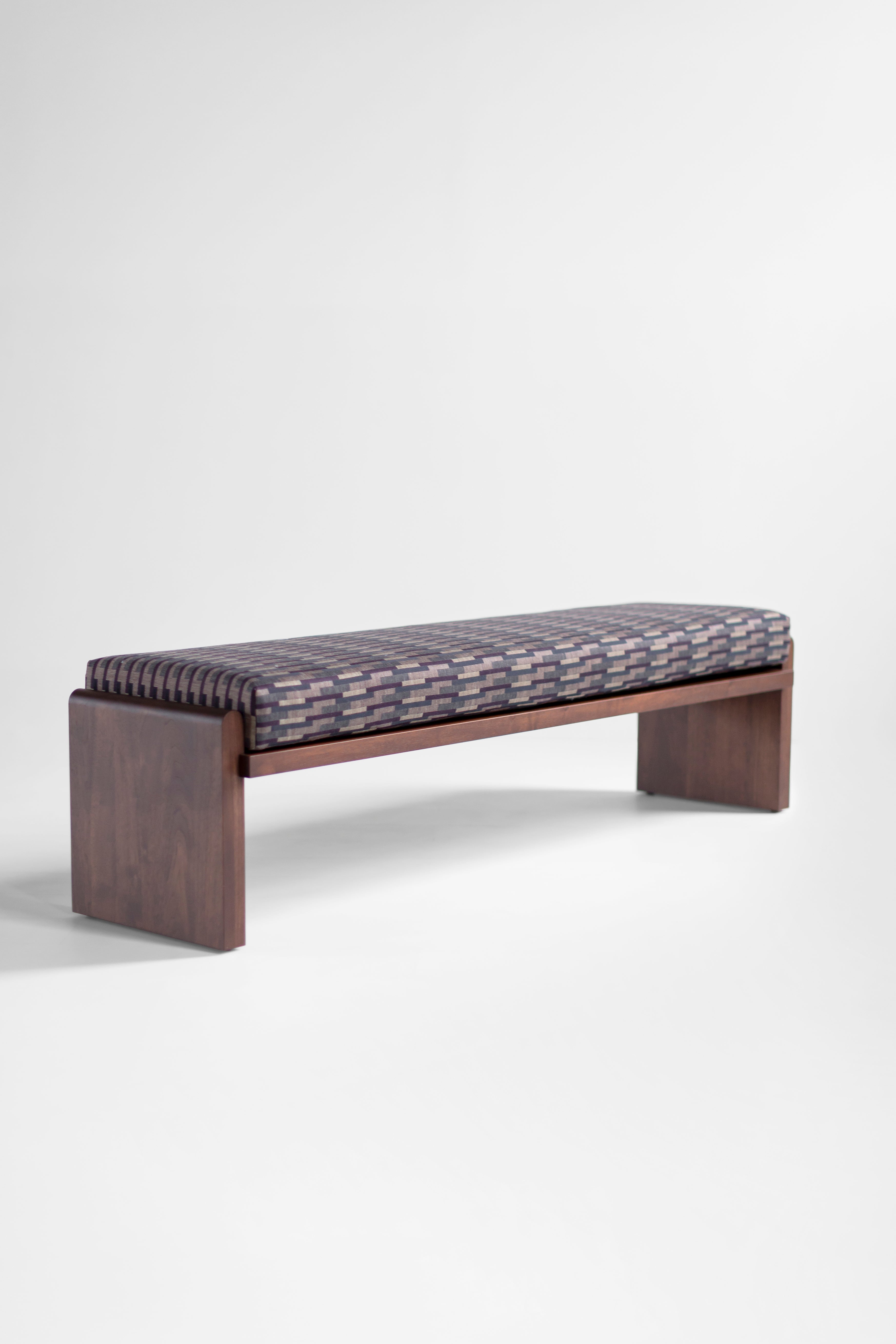 Walnut Iris Bench - 2726