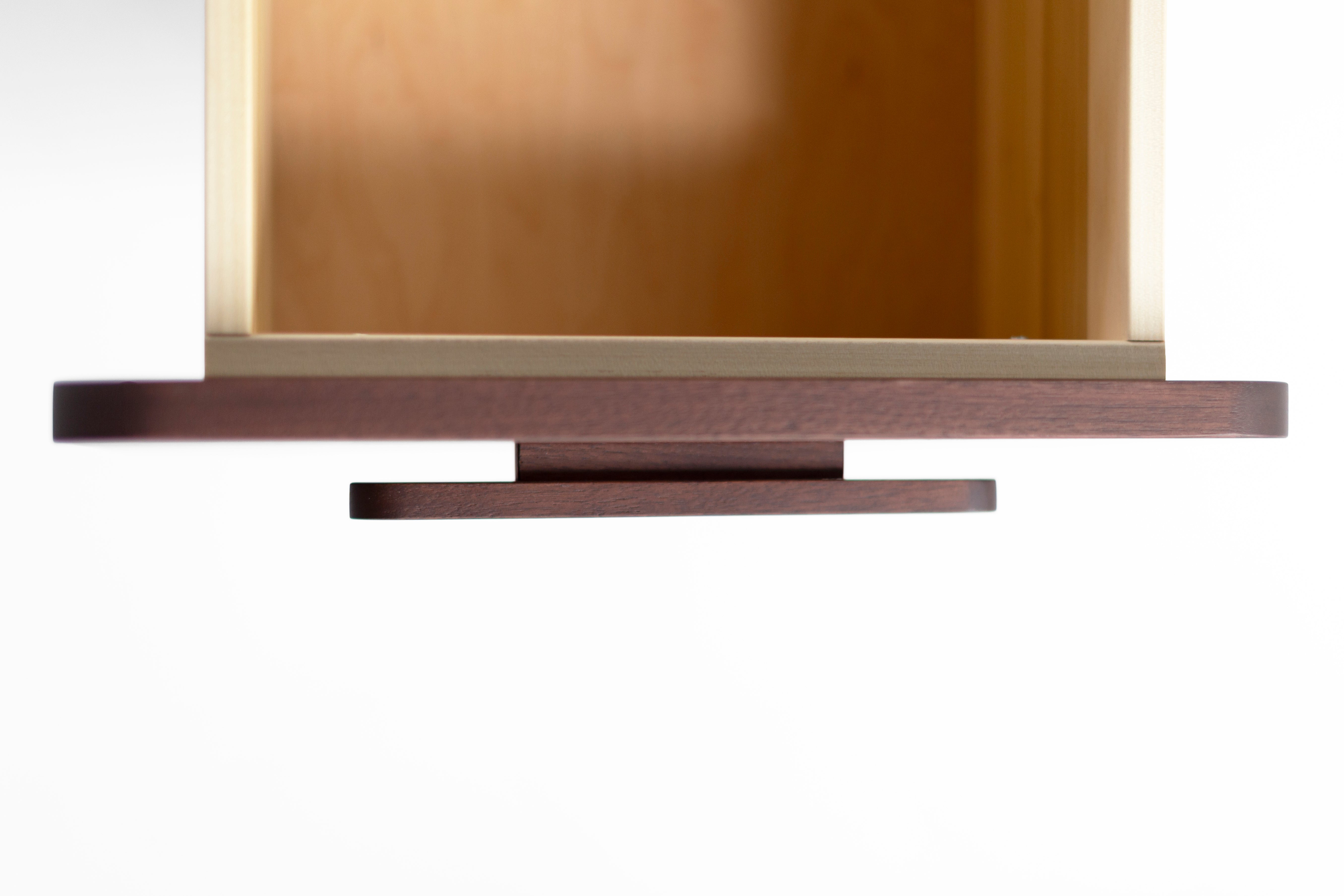 Walnut Nightstand - The Iris - 3026
