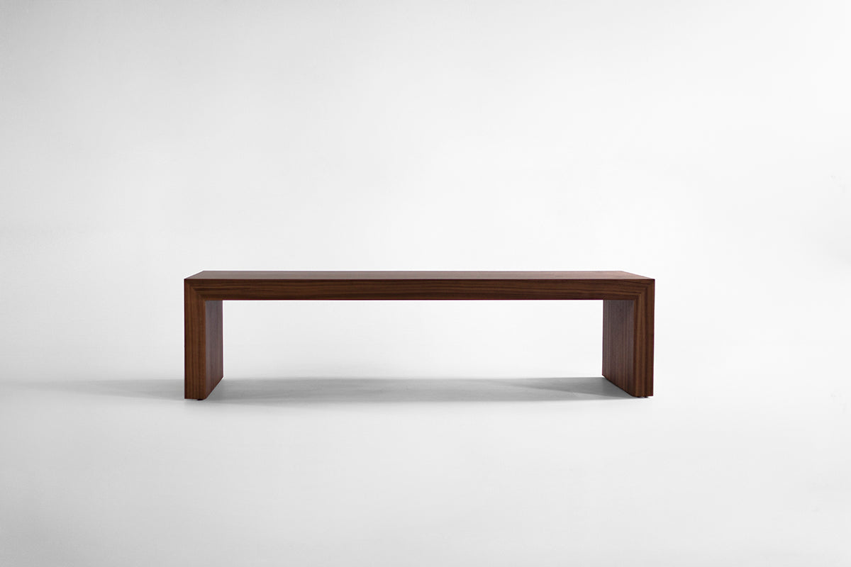 Waterfall Bench in Light Walnut - 4126
