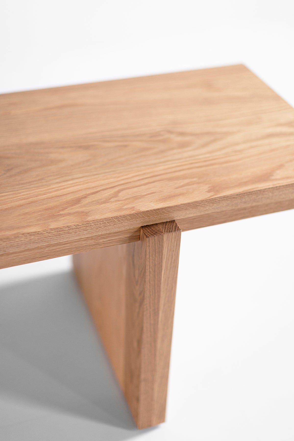 White Oak Modern Rockefeller Bench - 5926