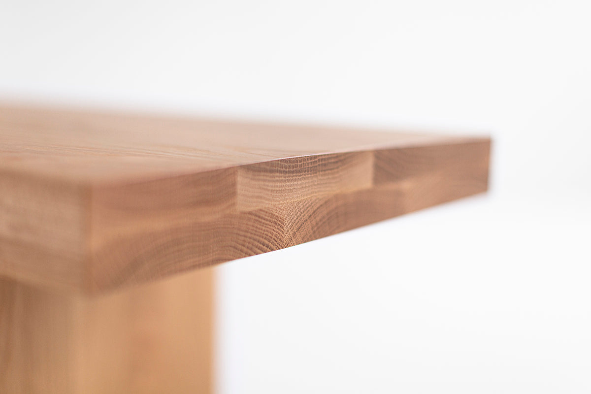 White Oak Modern Rockefeller Bench - 5926