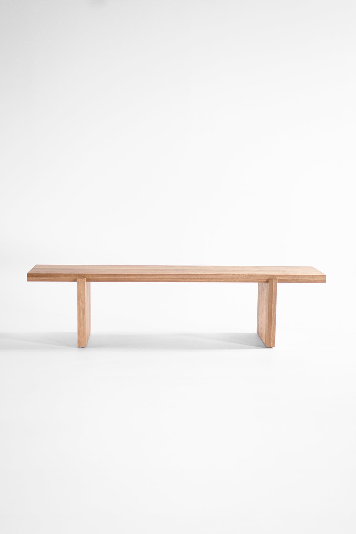 White Oak Modern Rockefeller Bench - 5926