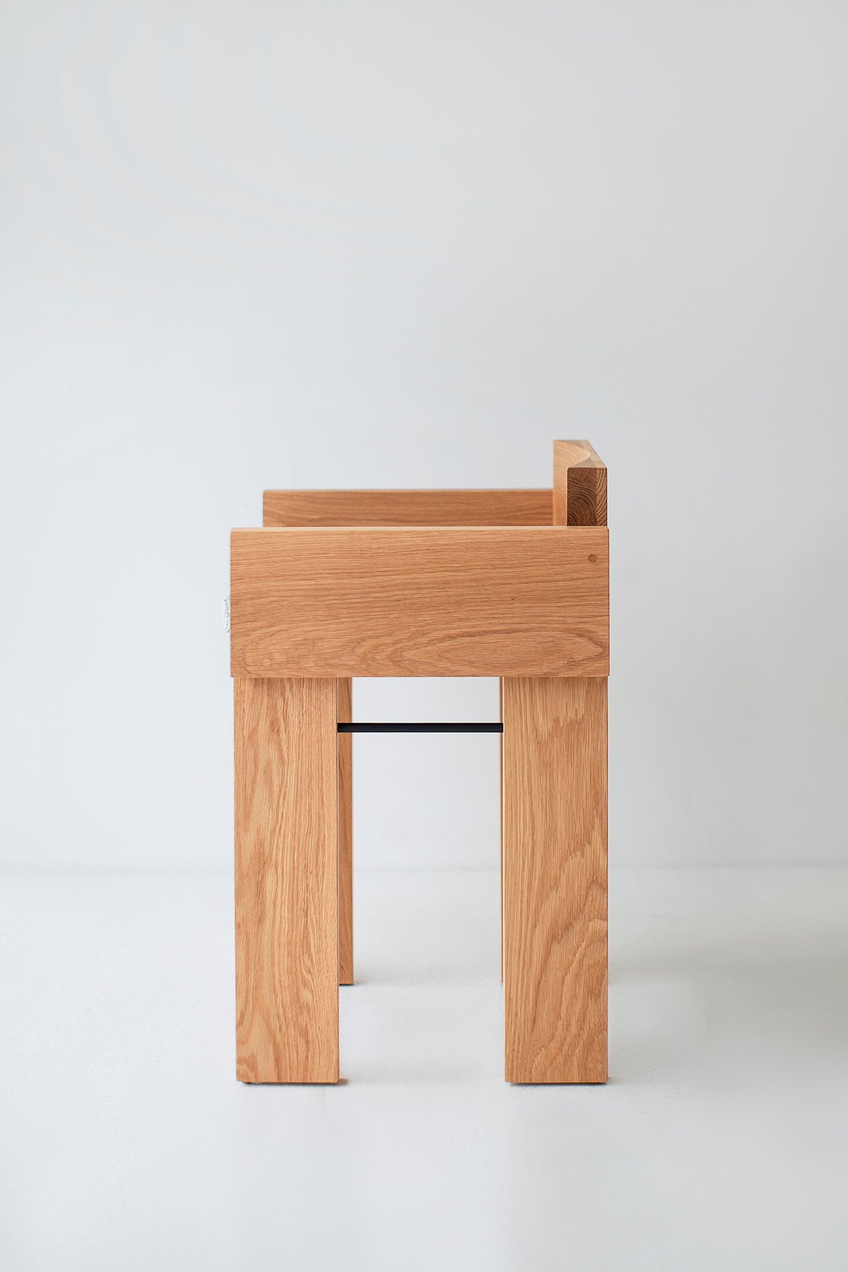 White Oak Chile Counter Stools with Arms for Bertu Home - 1025