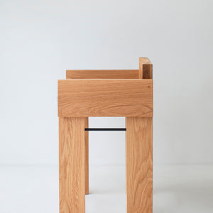 White Oak Chile Counter Stools Arms Image 04