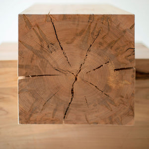Wood Beam End Table Tetris, Image 06