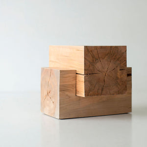 Wood Beam End Table Tetris, Image 10