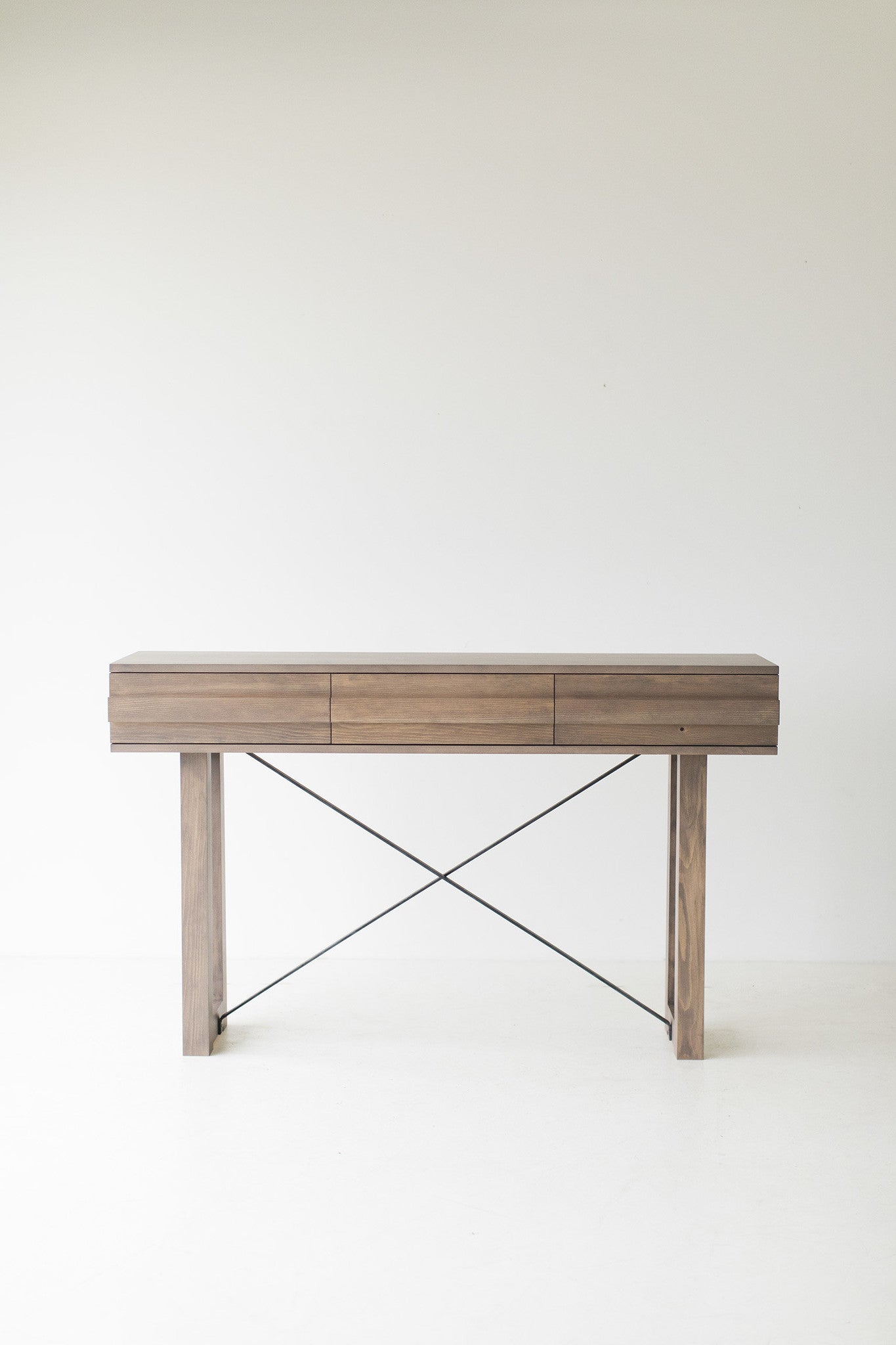 Wood Console Table - Weathered Gray - 0617