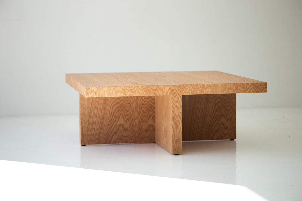 X Base Coffee Table White Oak-4422-01