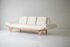 Modern luxury oak sofa, the Alaska, in a sunlit modern room
