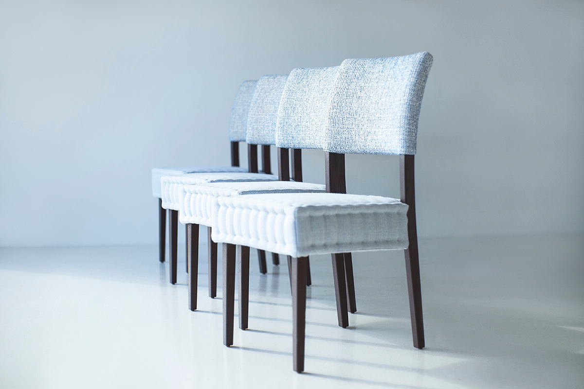 Arceo Modern Quilted Dining Chairs - 1025, Artisan-Crafted Luxury, Hand Stitched