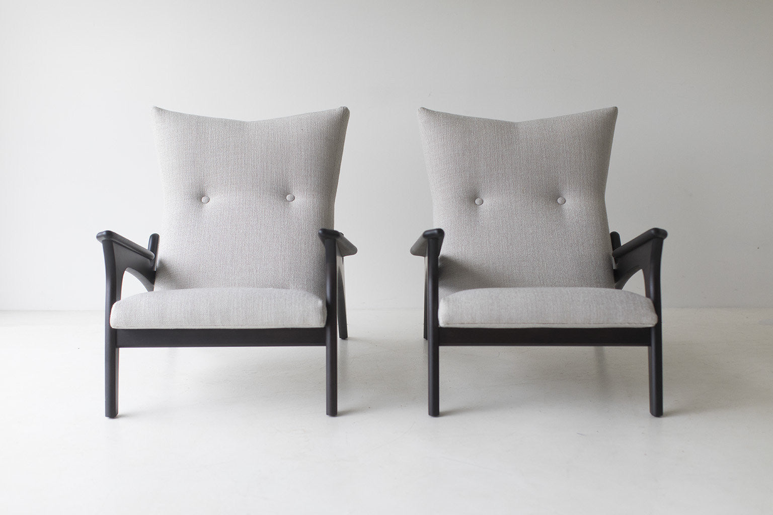 Craft Associates® Frank Chair — Modern Luxury Wing Chair in Walnut