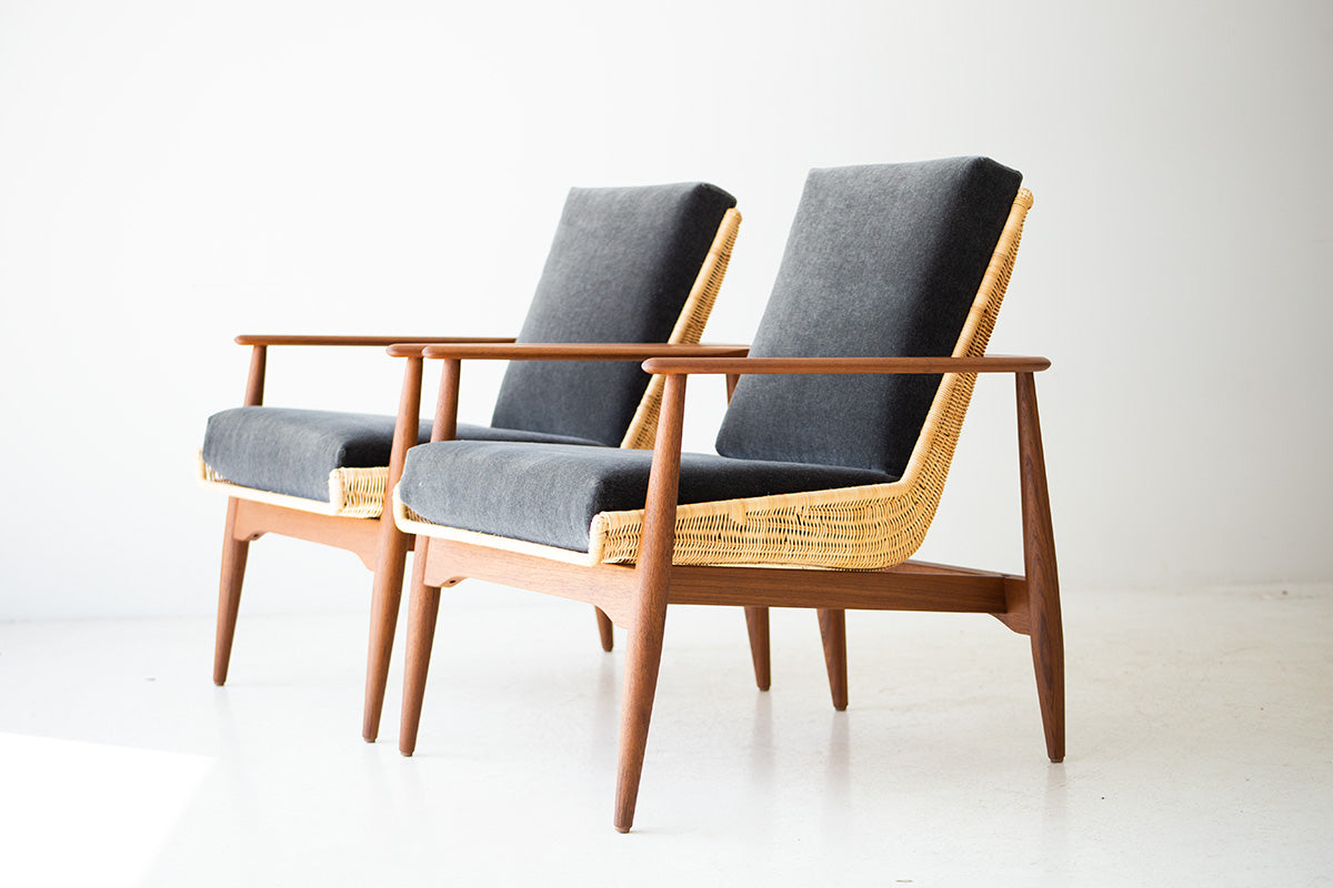 Peabody Modern Wicker Lounge Chairs - 1806P
