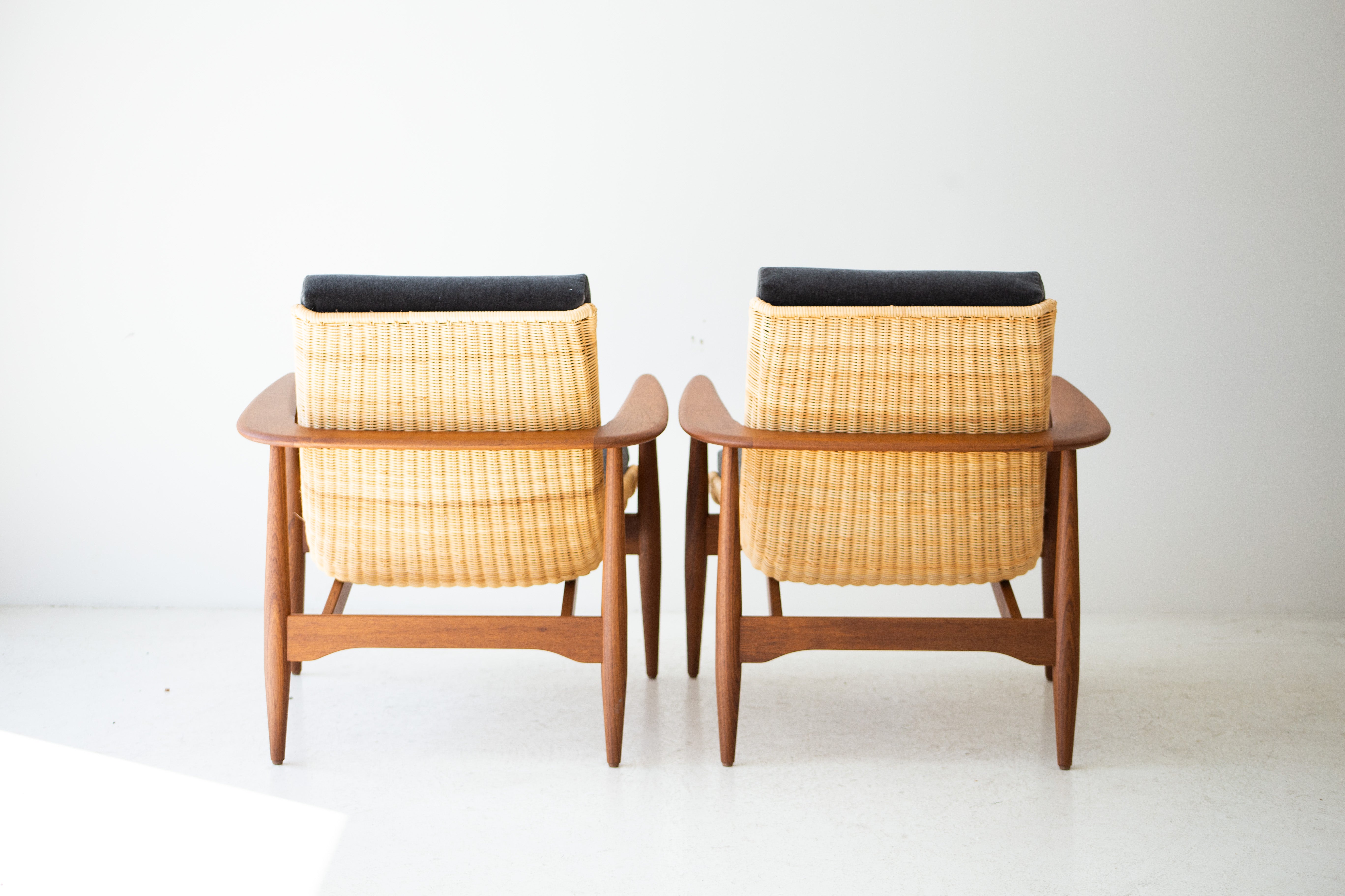 Peabody Modern Wicker Lounge Chairs - 1806P