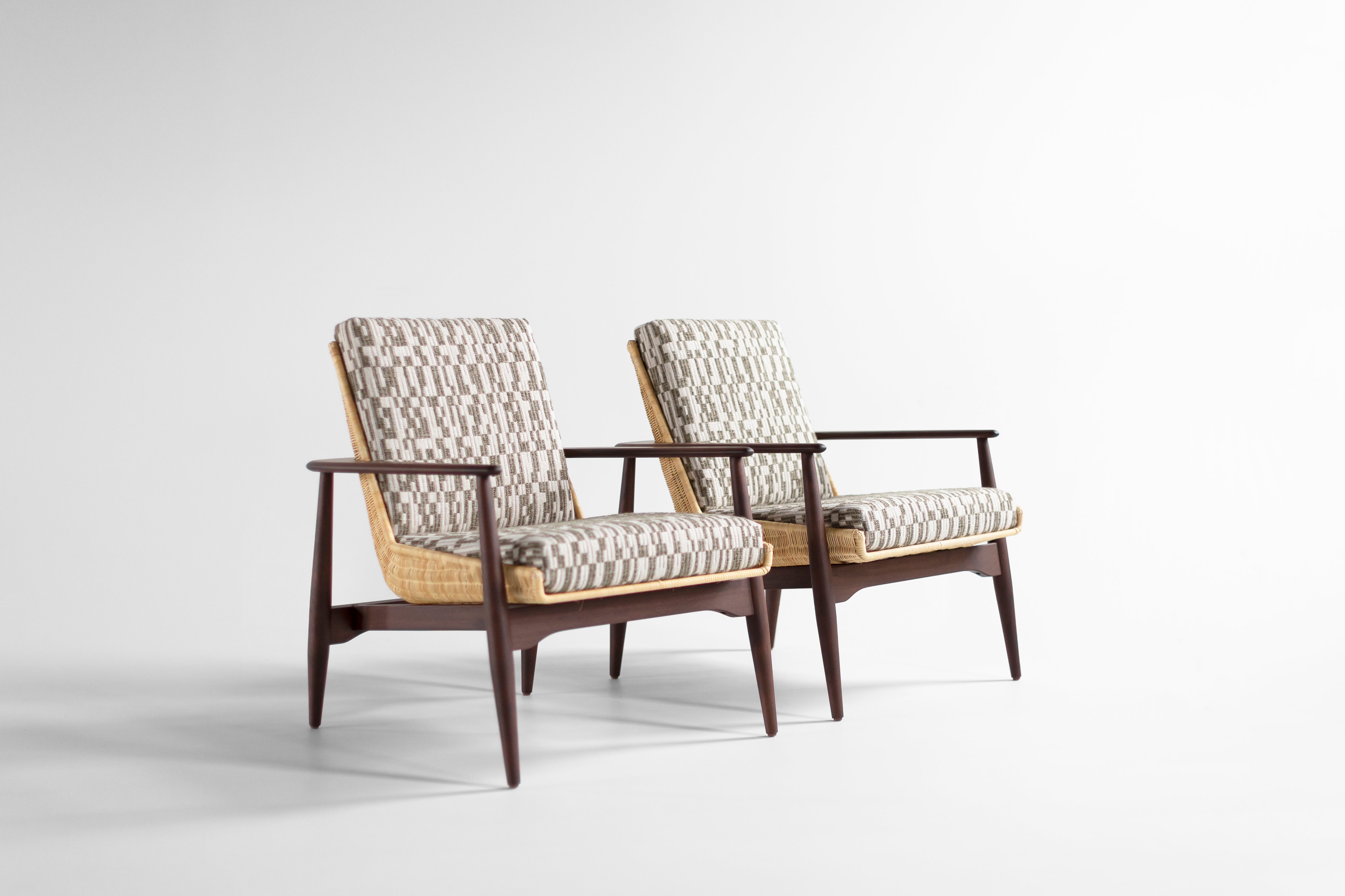 Peabody Modern Wicker Lounge Chairs - 1806P
