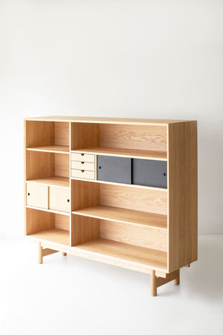 lawrence peabody oak bookcase, image 3