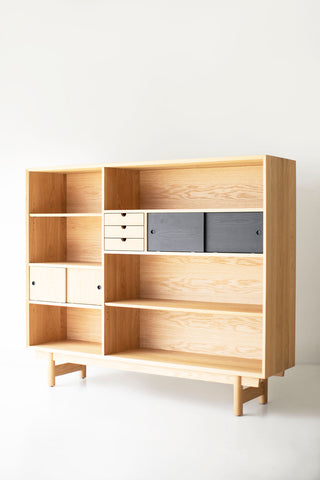 lawrence peabody oak bookcase, image 7