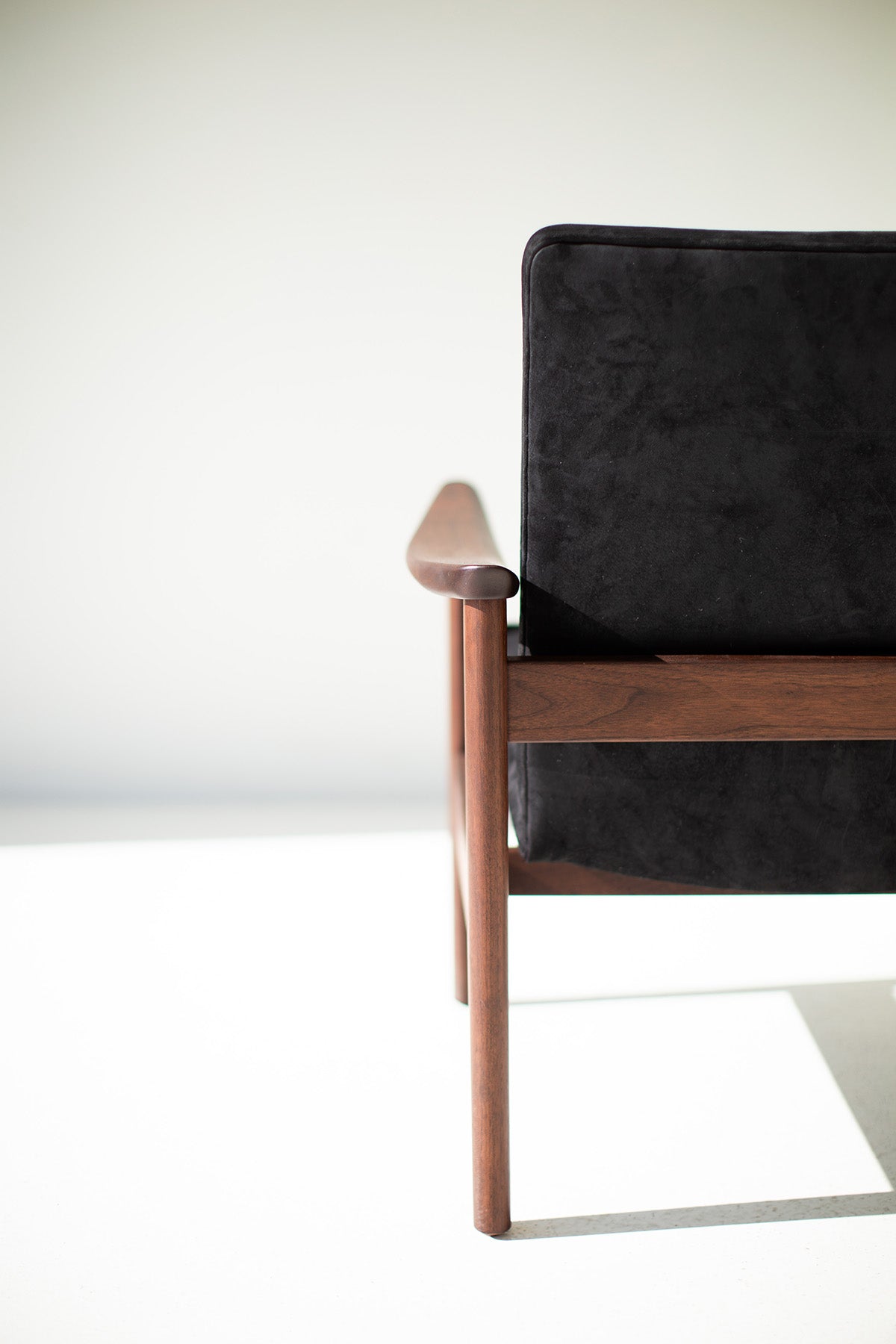 Lawrence Peabody Occasional Chair 2360P — Modern Luxury Lounge Chair in Hardwood Finishes