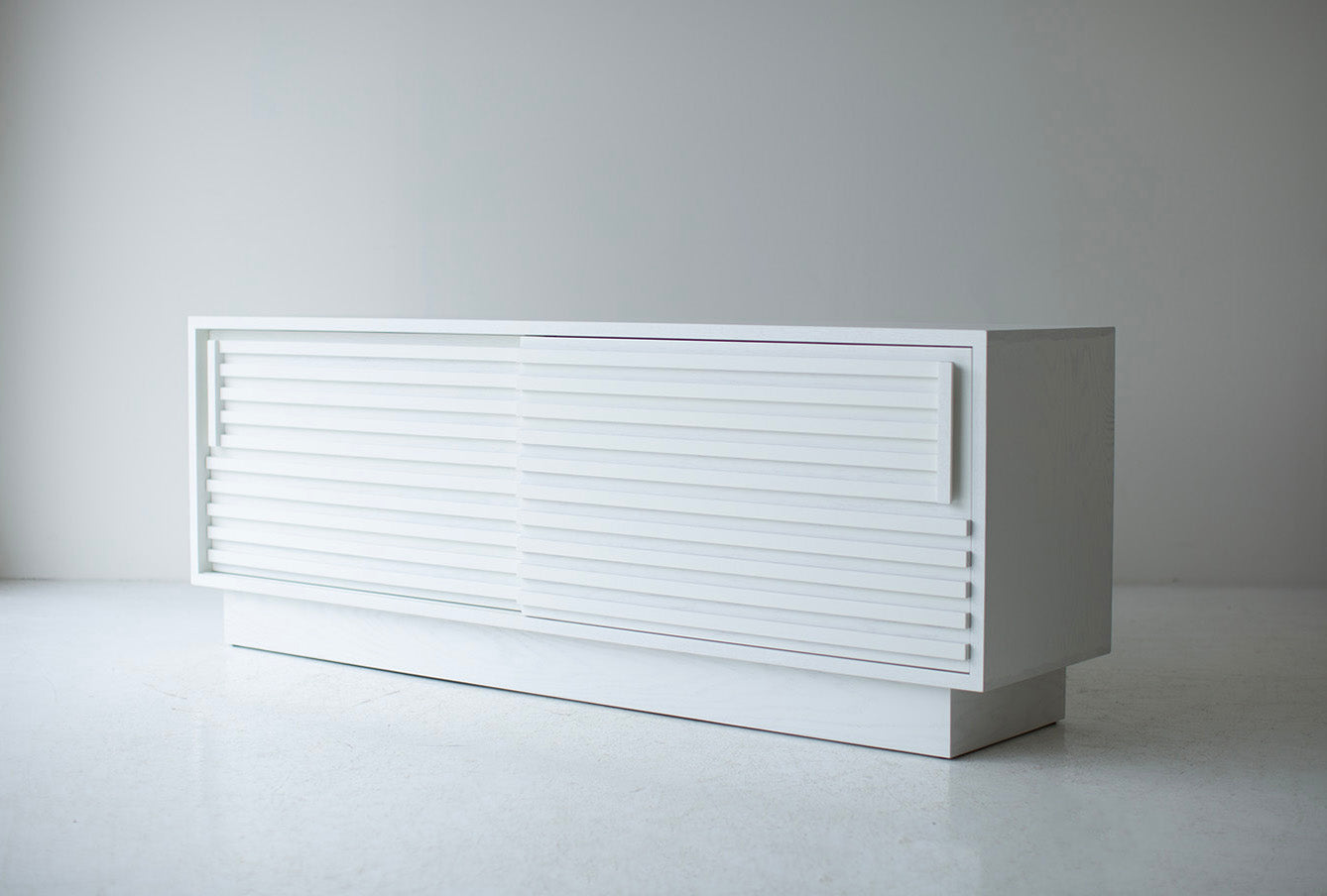 Modern Cicely Credenza in White - 3423