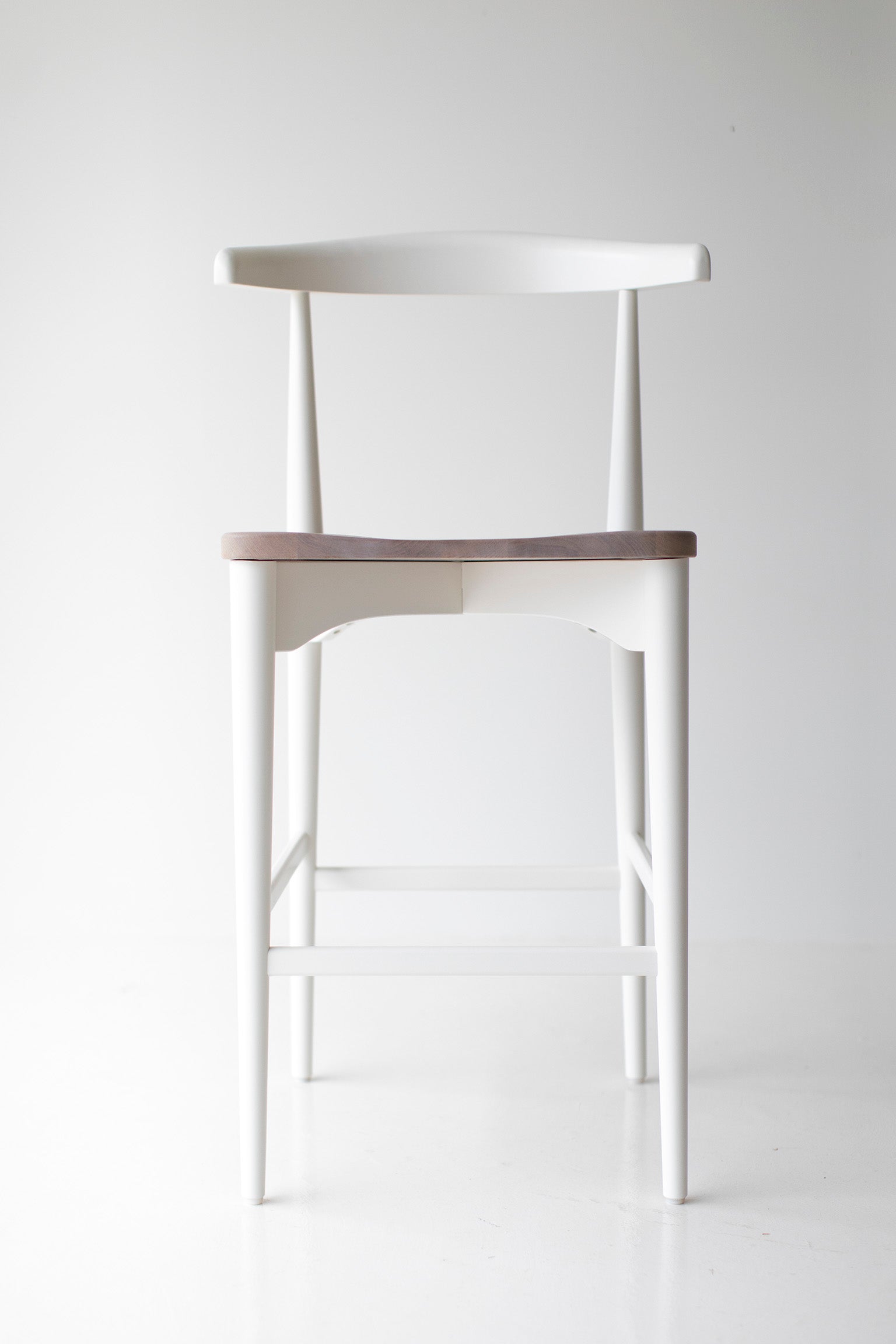 Modern White Counter Height Stools - 2318