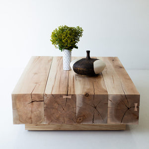 modern wood beam coffee table 10