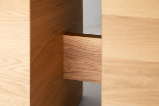 white oak round dining table surrey, Image 4