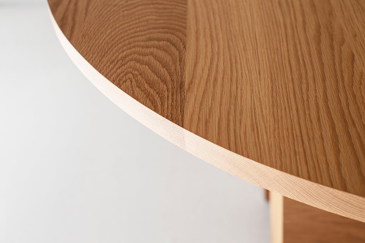 White Oak Round Dining Table - the Surrey - 5025