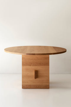white oak round dining table surrey, Image 8