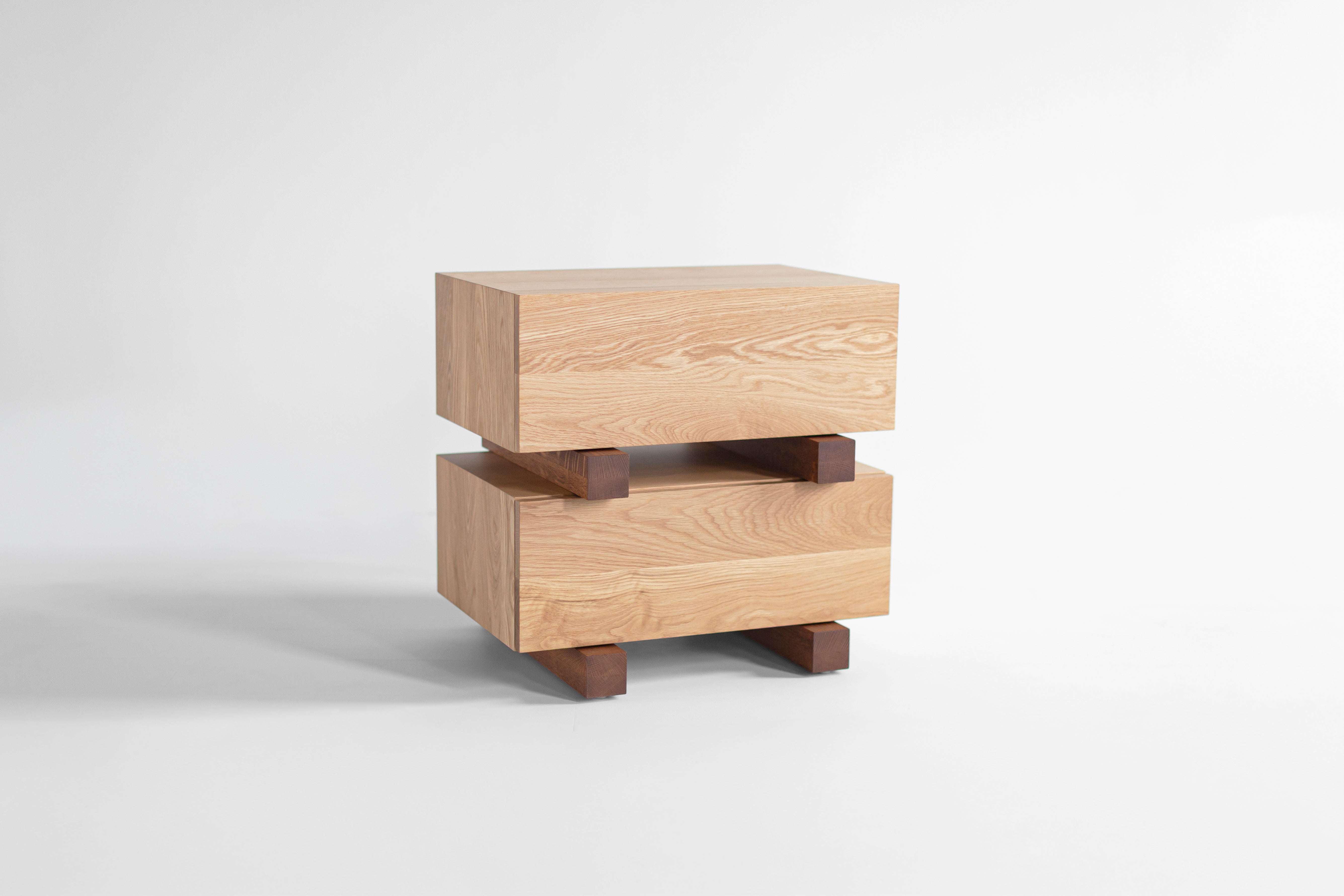 White Oak Santa Fe Nightstand - 1226