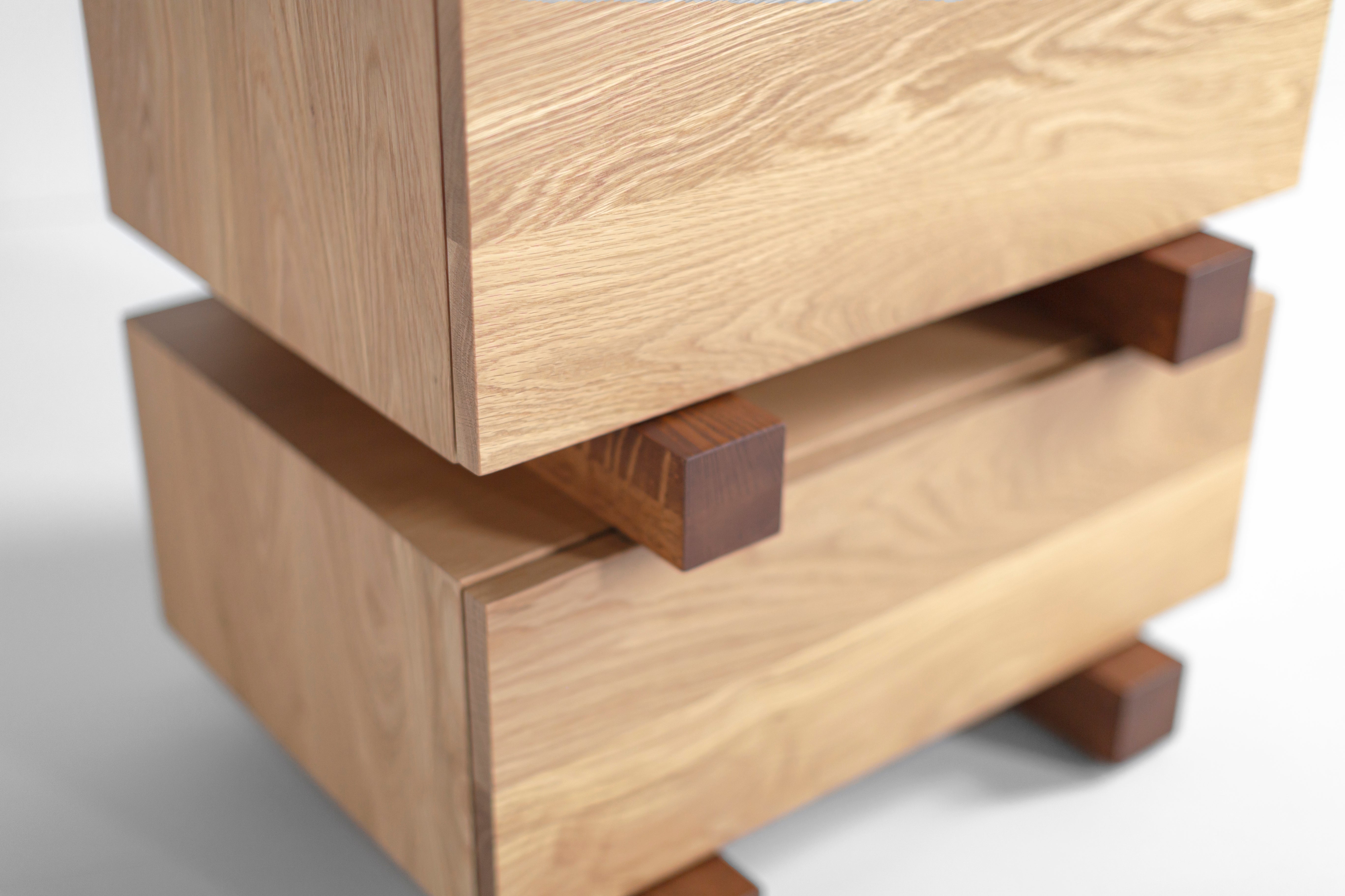 Santa Fe Modern Nightstand — Luxury Handcrafted Nightstand by Bertu Home