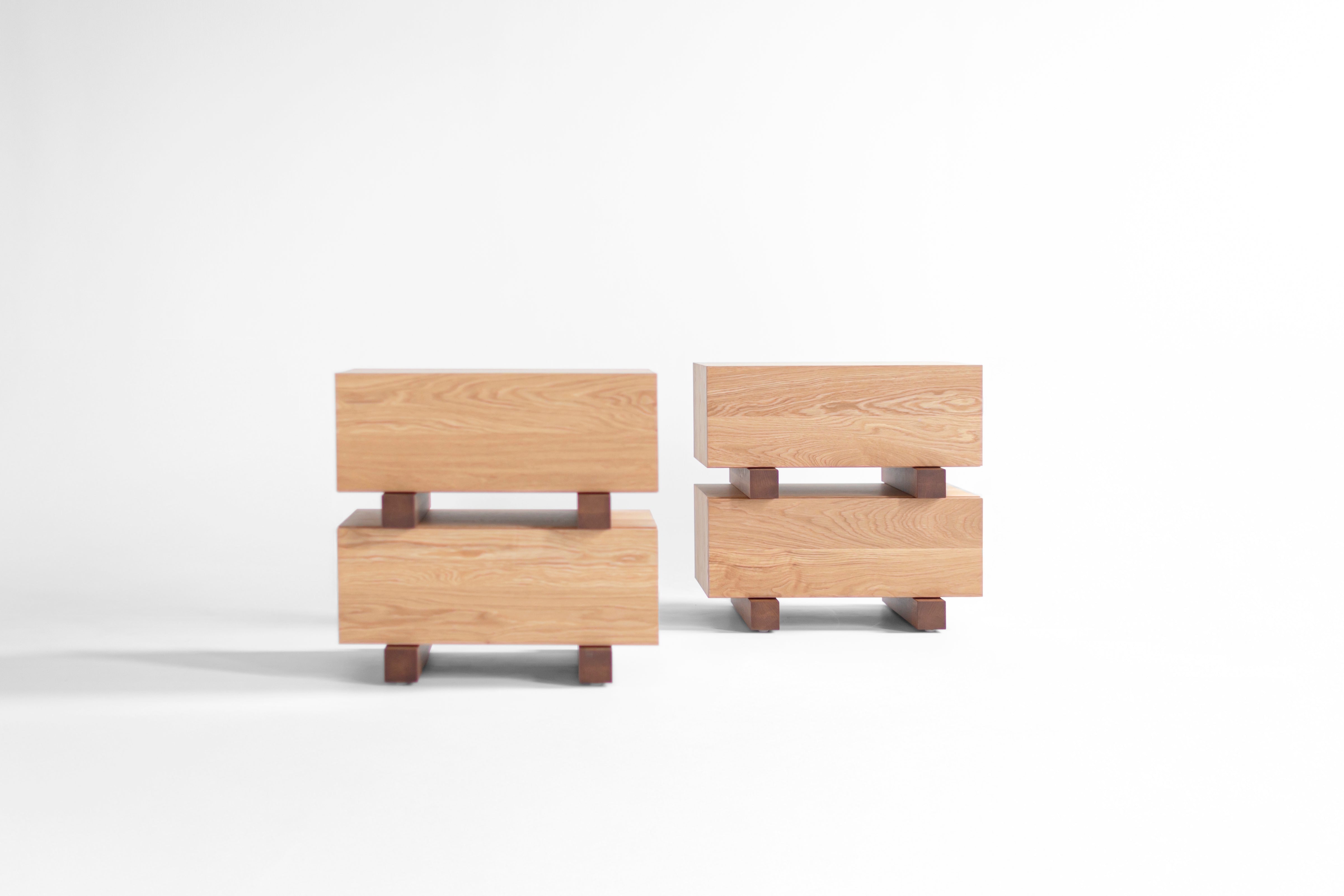 White Oak Santa Fe Nightstand - 1226