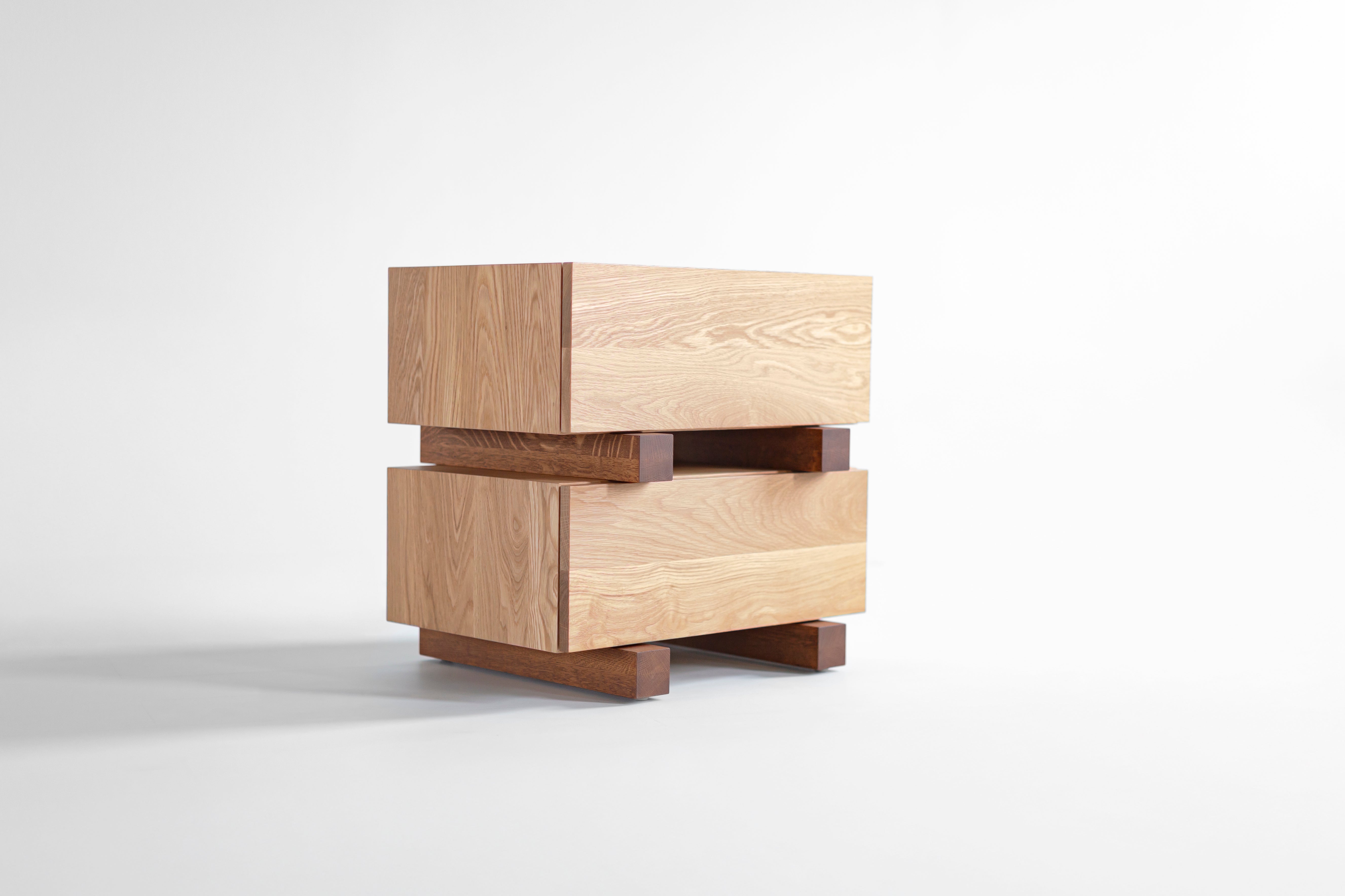 White Oak Santa Fe Nightstand - 1226