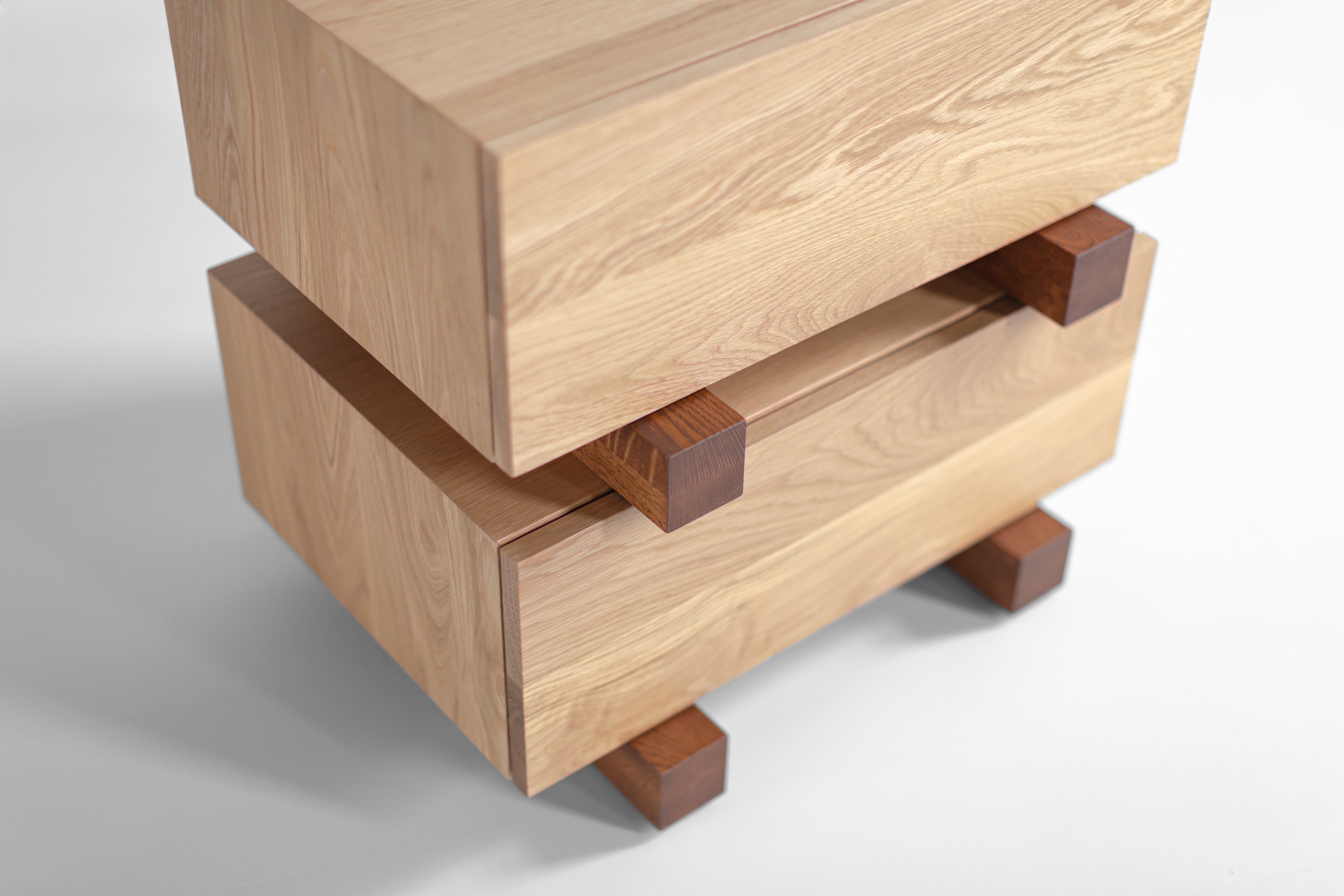 Santa Fe Modern Nightstand — Luxury Handcrafted Nightstand by Bertu Home