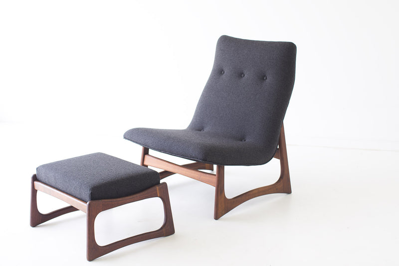 Adrian Pearsall Lounge Chair Ottoman Craft Associates 01181620, Image 01