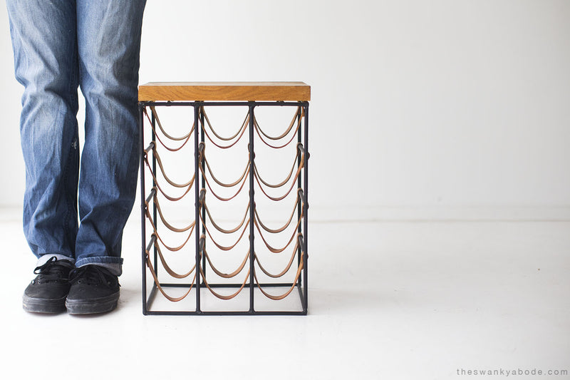 Arthur-umanoff-wroght-iron-leather-wine-rack-01191614-07