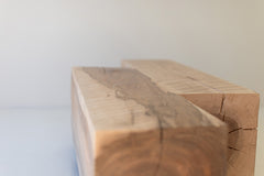 Close-up of the castors underneath the table