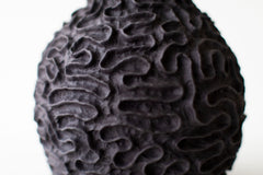 Suzy Goodelman ceramic vase showing coiled and pinched clay texture