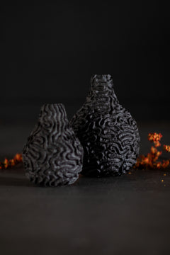 Ceramic vase styled on a console table