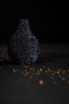 Ceramic vase shown from above