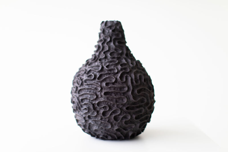 Suzy Goodelman ceramic vase for Craft Associates Furniture, studio shot