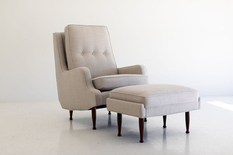 Erno Fabry Attributed Lounge Chair and Ottoman