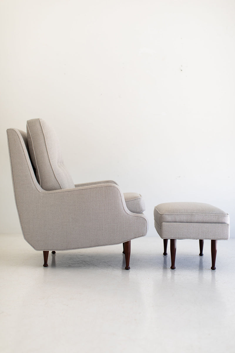Erno Fabry Attributed Lounge Chair and Ottoman