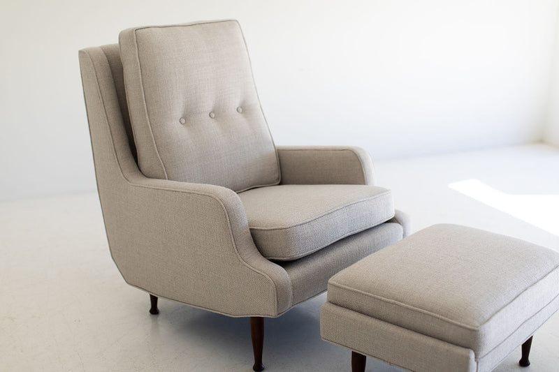 Erno Fabry Attributed Lounge Chair and Ottoman