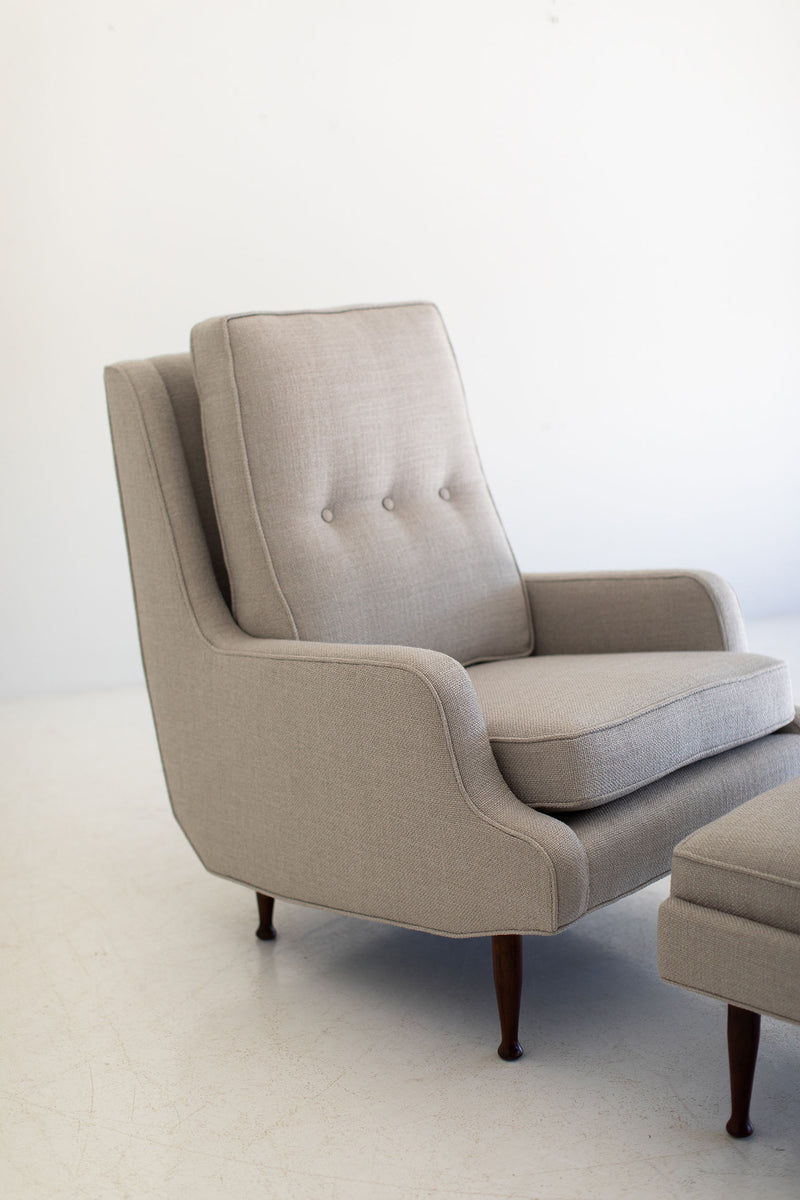 Erno Fabry Attributed Lounge Chair and Ottoman