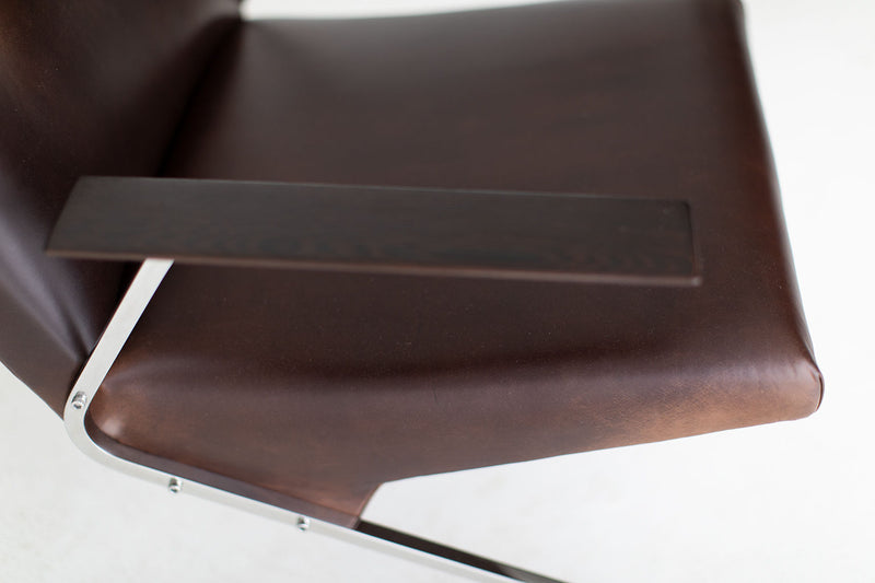 Georges Van Rijck Leather Lounge Chairs for Beaufort