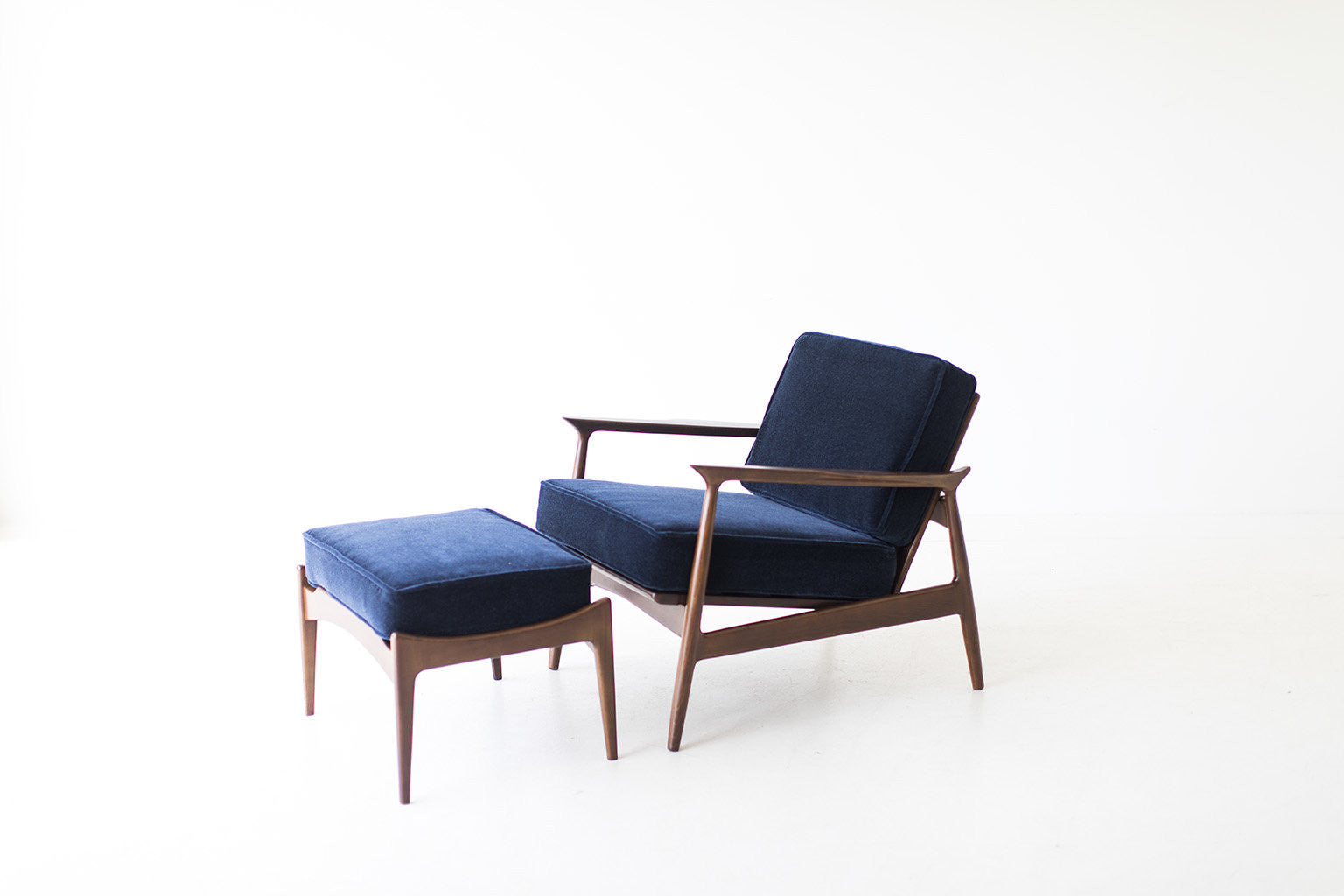 Ib Kofod Larsen Lounge Chair and Ottoman for Selig - 07111701